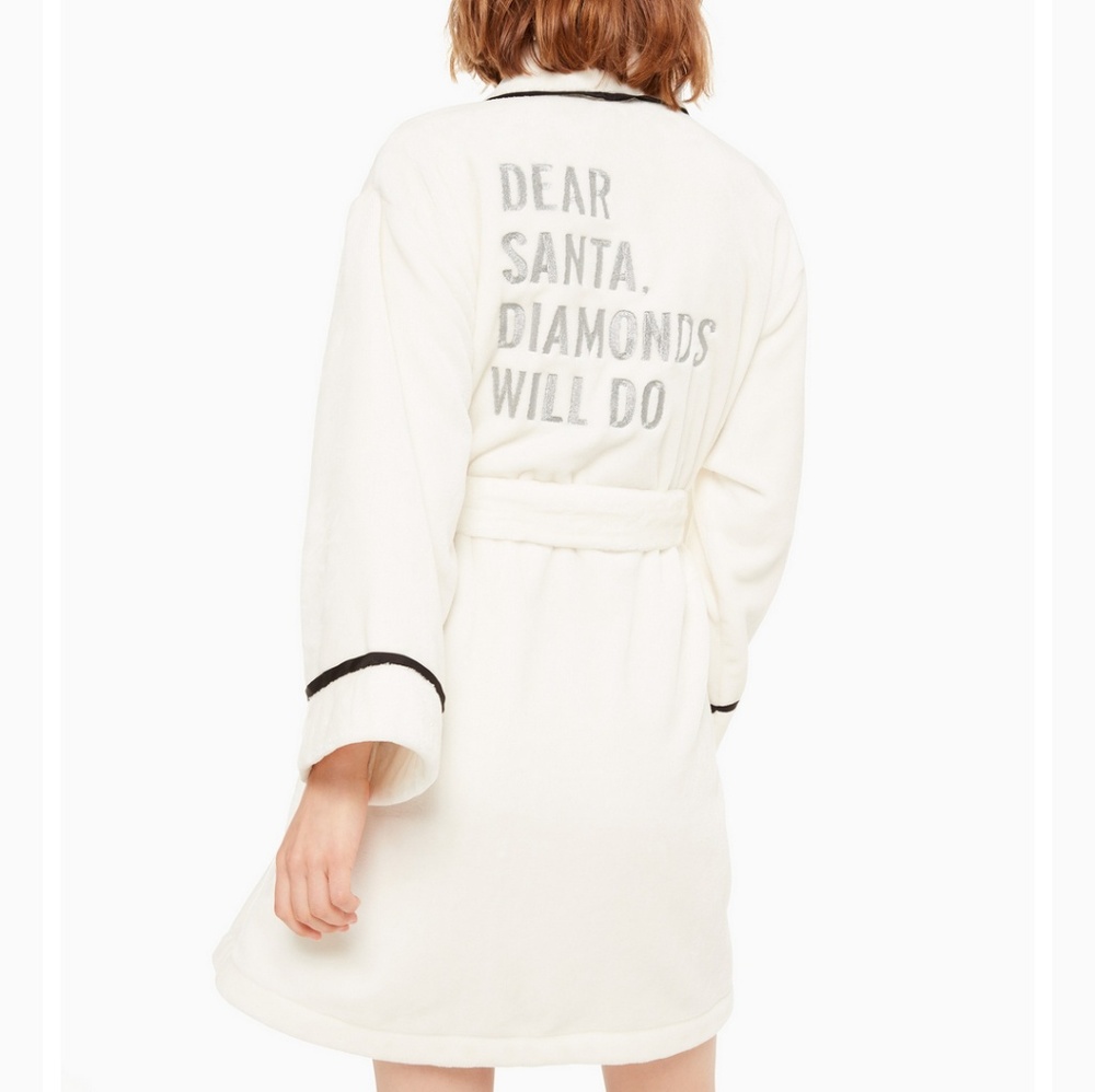🆕  kate spade Printed Plush Robe - Picture 6 of 8